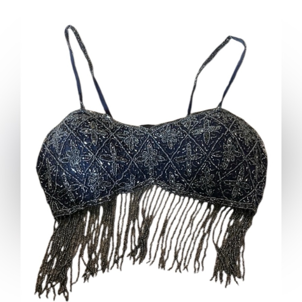 Beaded belly dancing bra